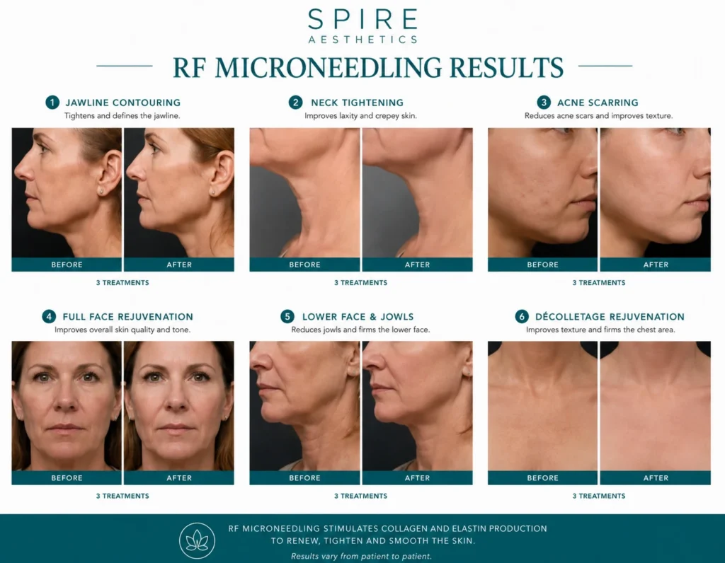 RF Microneedling Skin tightening High Wycombe results