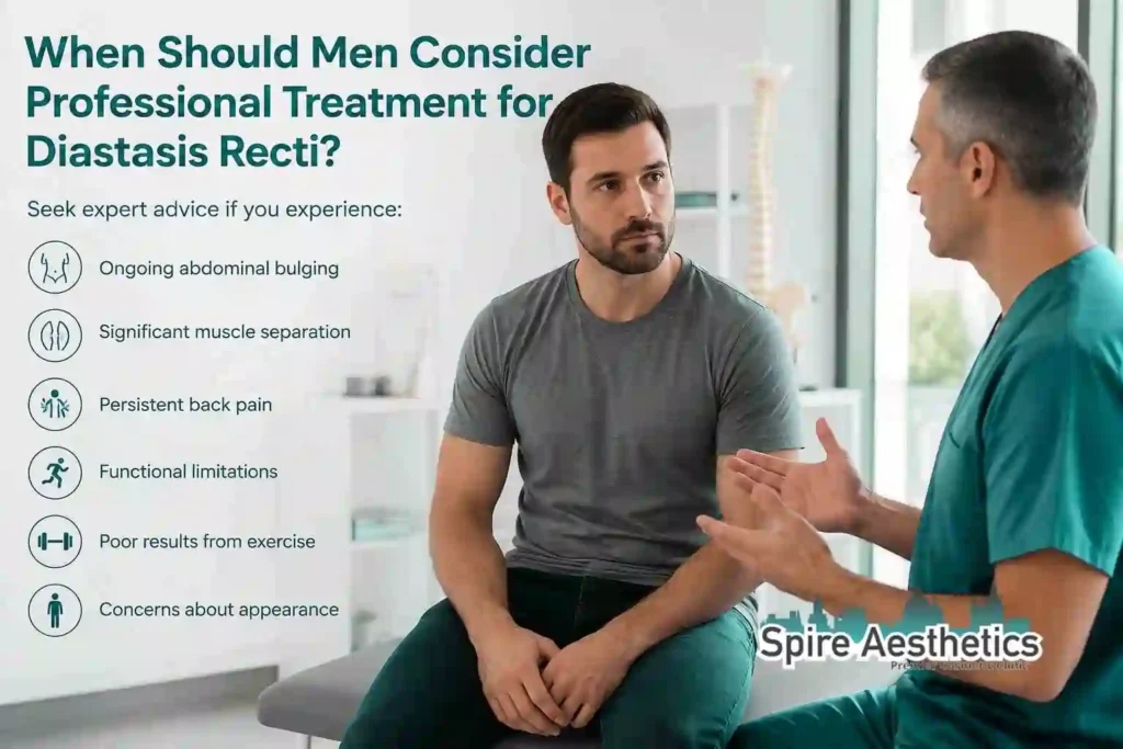When Should Men Consider Professional Treatment for Diastasis Recti High Wycombe?