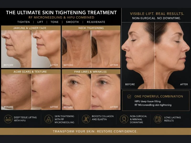 Results of combined treatment for the ultimate skin tightening treatment High Wycombe